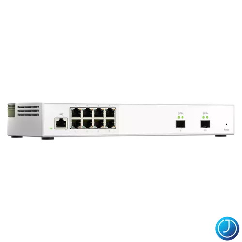 QNAP Switch 8x2500Mbps + 2x10000Mbps SFP+, Menedzselhető, Asztali - QSW-M2108-2S