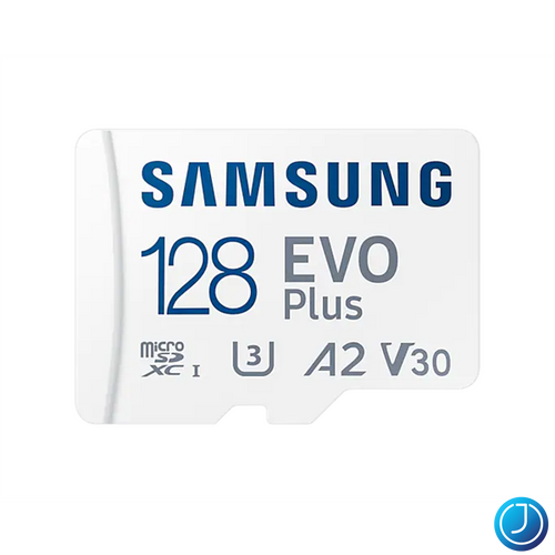 SAMSUNG Memóriakártya, EVO Plus microSD kártya (2021) 128GB, CLASS 10, UHS-1, U3, V30, A2, + Adapter, R130/W