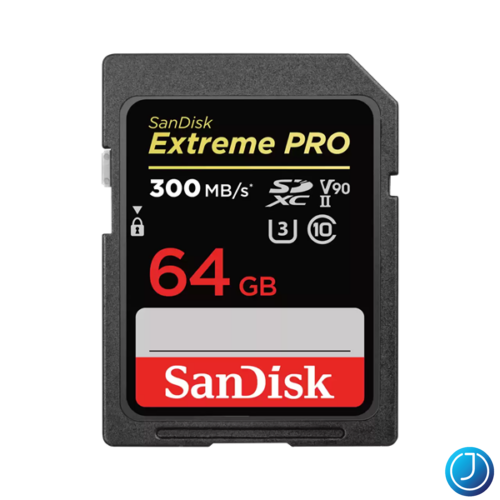 SANDISK 121505, SDXC EXTREME PRO KÁRTYA 64GB, 300MB/s, UHS-II, CL10 10, U3, V90