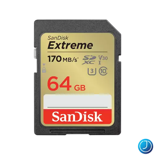 SANDISK 121579, SDXC EXTREME KÁRTYA 64GB, 170/80 MB/s , UHS-I, Class 10, U3, V30