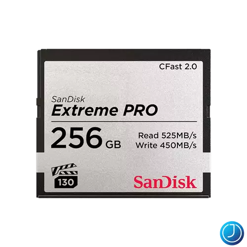 SANDISK 173445, CFAST EXTREME PRO KÁRTYA, 256GB, 525MB/SEC.