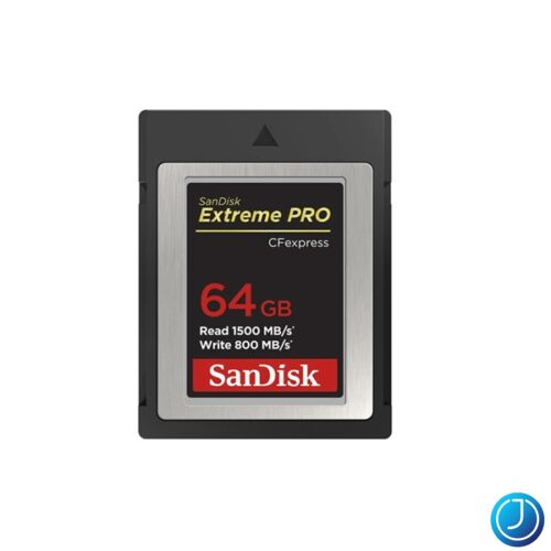 SANDISK 186484, CFEXPRESS EXTREME PRO® KÁRTYA 64GB, Type B, 1500MB/s, 800MB/s,