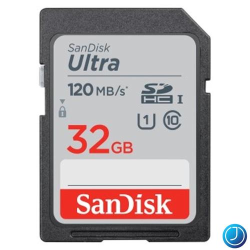 SANDISK 186496, SDHC ULTRA KÁRTYA 32GB, 120MB/s, CL10, UHS-I