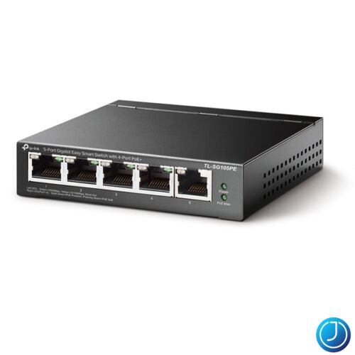 TP-LINK Switch 5x1000Mbps (4xPOE+), TL-SG105PE