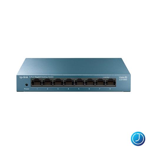TP-LINK Switch 8x1000Mbps Fémházas, LS108G