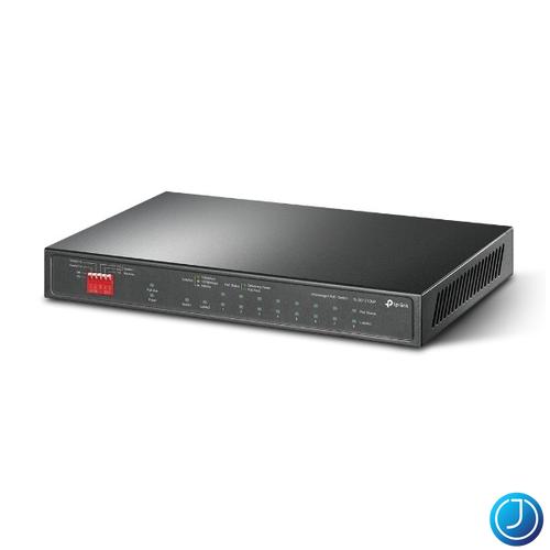 TP-LINK Switch 9x1000Mbps (8xPOE+) + 1xGigabit kombó SFP, TL-SG1210MP