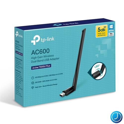 TP-LINK Wireless Adapter USB Dual Band AC600, Archer T600U Plus