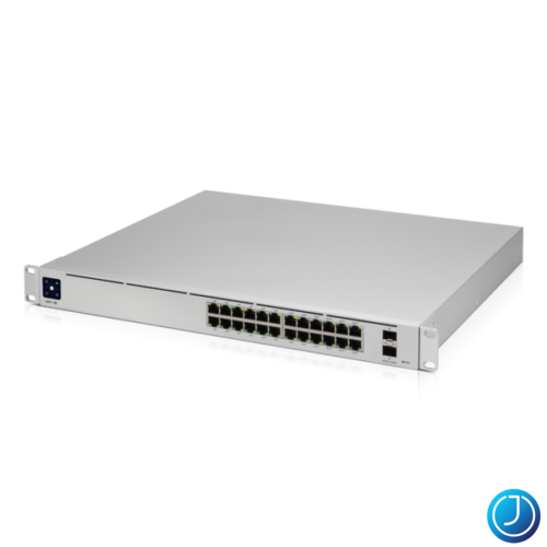 UBiQUiTi Switch 24x1000Mbps (24xPOE+) + 2x10000Mbps SFP+, Menedzselhető, Rackes - USW-PRO-24-POE