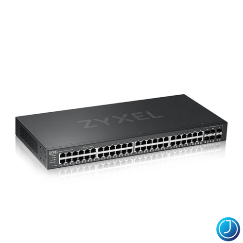ZYXEL Switch 44x1000Mbps + 4xGigabit kombó SFP + 2xGigabit SFP, Menedzselhető Rackes, GS2220-50-EU0101F