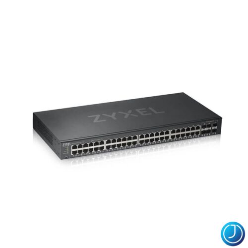 ZYXEL Switch 44x1000Mbps + 4xGigabit kombó SFP+ 2xGigabit SFP, Fémházas Menedzselhető (48GbE port), GS1920-48V2-EU0101F