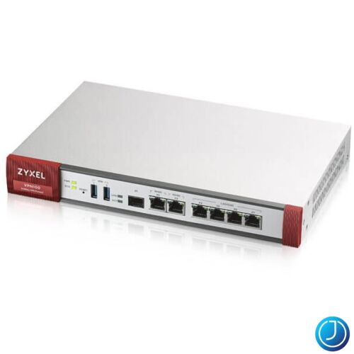 ZYXEL Tűzfal (VPN) 4xLAN/DMZ (1000Mbps) + 2xWAN + 1xSFP + 2xUSB Rackes, VPN100-EU0101F